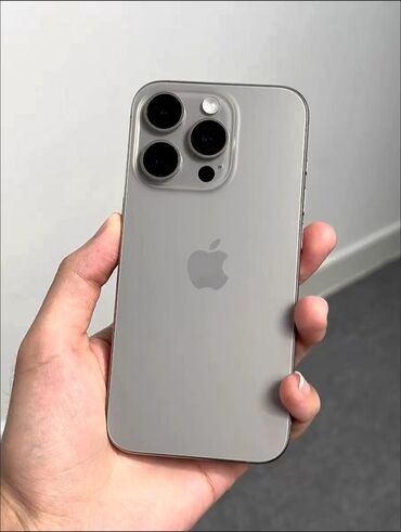 iphone xs max цена в бишкеке бу: IPhone 15 Pro Max, Колдонулган, 256 ГБ, Natural Titanium, Заряддоочу түзүлүш, Коргоочу айнек, Каптама, 100 %