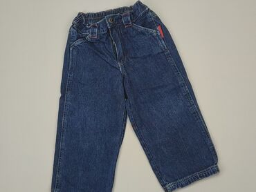 Jeansowe: Spodnie jeansowe, 12-18 m, stan - Bardzo dobry