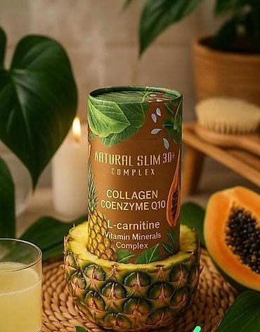 карнитин: Natural slim 30+ complex — пищевая добавка в порошке с тропическим — 1
