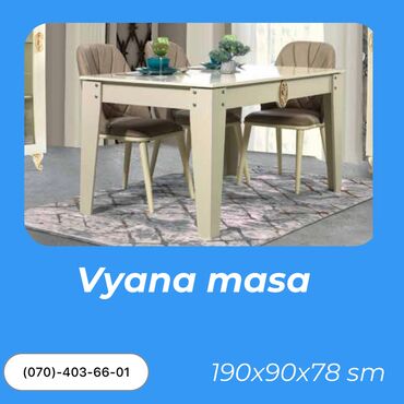 vyana: Qonaq masası, Yeni, Açılan, Dördbucaq masa, Azərbaycan