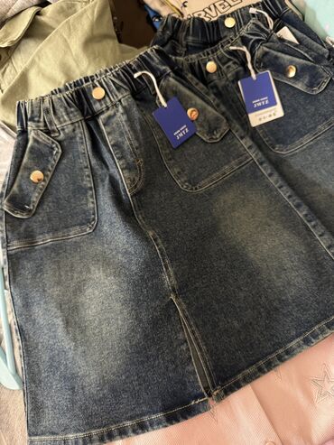 джинсы марка: Детское платье, цвет - Синий, Новый