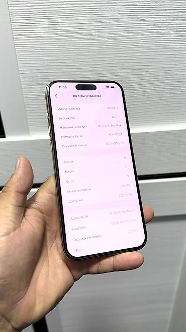 Apple iPhone: IPhone 16 Pro Max, Б/у, 256 ГБ, Коробка, 88 % — 10