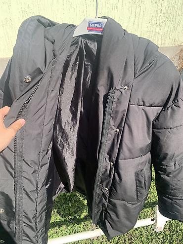 Пуховики и зимние куртки: Черная утепленная парка/пуховик с капюшоном - Цвет: черный, матовый - — 5