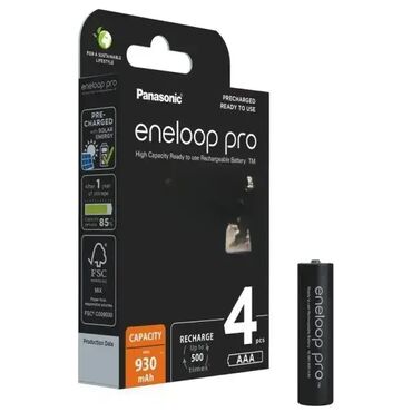 panasonic klima: Brand: Panasonic Model: PANASONIC eneloop pro AAA/4B 930mAh punjive