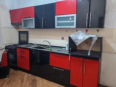 Mətbəx mebeli satılır. Uzunluğu 3.40 metrdir. Mebel dəsti qırmızı və