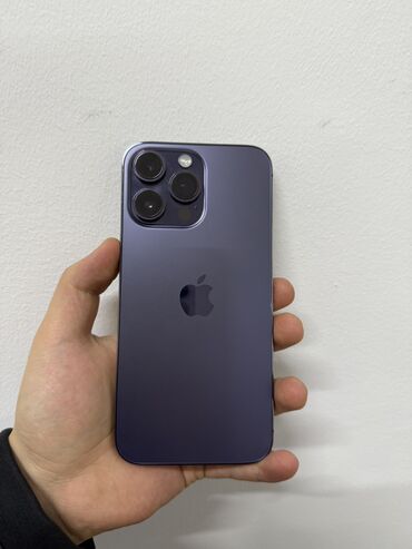 Apple iPhone: IPhone 14 Pro Max, Б/у, 512 ГБ, Deep Purple, Кабель, Коробка, 85 %