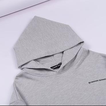 Толстовки: Мужская толстовка, S, M, L, Bershka, Новый, цвет - Серый, Платная доставка — 6