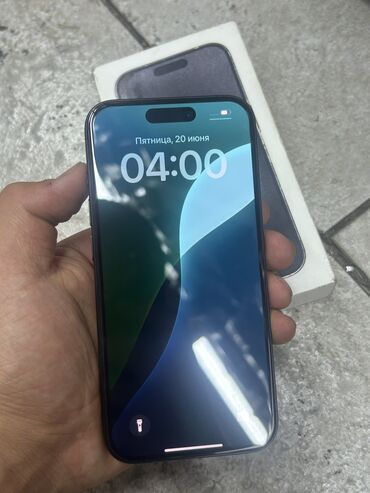 инструменты для телефона: IPhone 15 Pro, Колдонулган, 256 ГБ, Blue Titanium, Куту, 87 %
