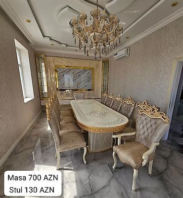 Qonaq otağı üçün, Yeni, Açılmayan, Oval masa