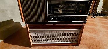 ikinci el mikrofon: Məhsul: Retro ev audio sistemi – radiola + maqnitofon + akustik blok — 4