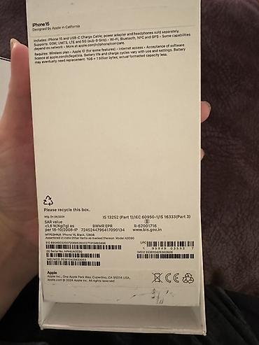 IPhone 15, 128 GB, Qara