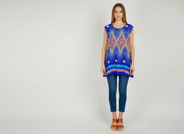 elegancka tunika plus size: Туніка жіноча, розмір S
