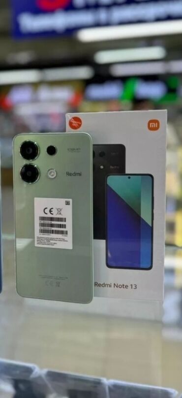 телефон redmi 13: Redmi, Redmi Note 13, Б/у, 256 ГБ, цвет - Серый, 2 SIM