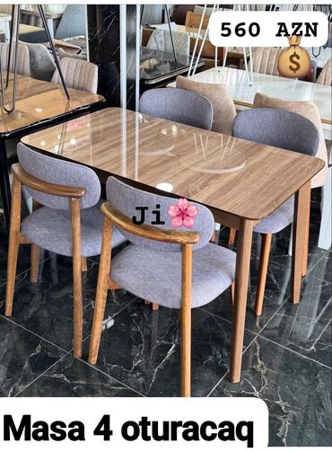 Mebel: Yeni, 4 stul