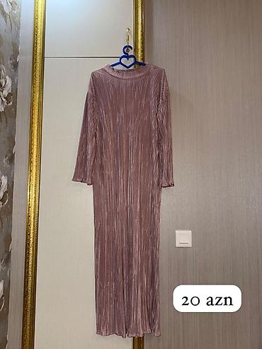 şifon parça: Məhsul: Qadın paltarı - Rəng: Toz pembe/əşrəfə bənzər ton - Material — 2