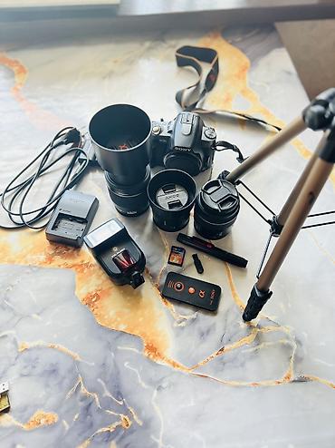 Фото и видеокамеры: Фотоаппарат зеркальный SONY DSLR-A 330 В комплекте 3 объективо Model — 1