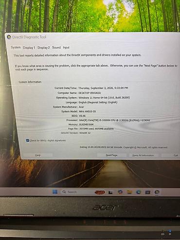 acer notro 5: Acer Nitro Gaming Intel Core i5 10300H | 8GB RAM | 256 GB SSD | RTX — 6