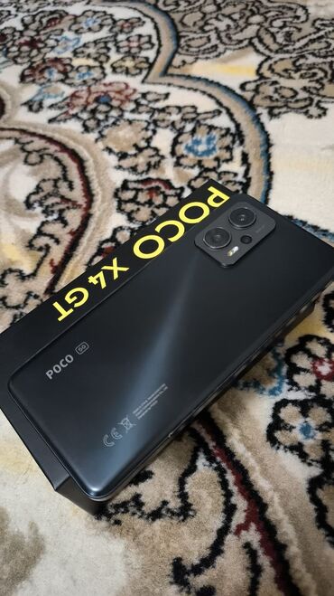 телефон с: Poco X4 GT, Б/у, 256 ГБ, цвет - Черный, 2 SIM