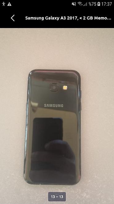 a7 2017: Samsung Galaxy A3 2017, 16 GB, rəng - Qara, Sensor, Barmaq izi, Simsiz şarj — 1