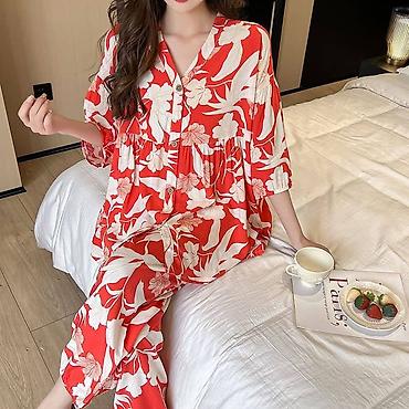 Халаты: Халат, Хлопок, Турция, С ушками, С кружевом, В полоску, 2XS, L, XL — 16