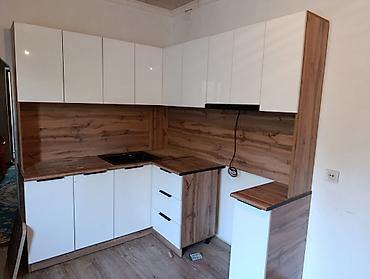 silver kitchen: Угловой кухонный гарнитур современного дизайна - Планировка — 2