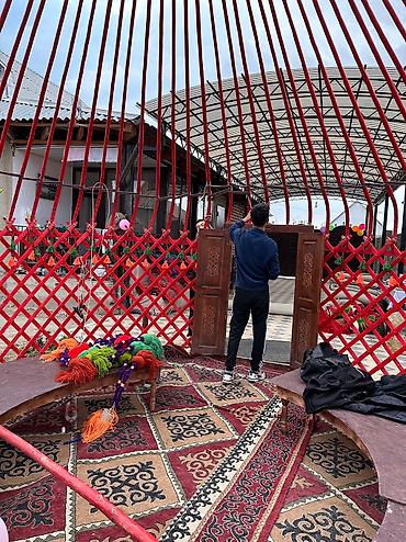 Аренда юрт: Аренда юрты, Каркас Деревянный, 75 баш, Стол, С полом, Самовар — 20