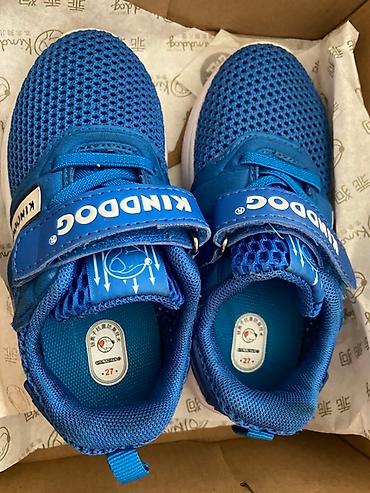 nike react: Синие детские кроссовки от KINDDOG. Модель имеет легкий дышащий верх — 10