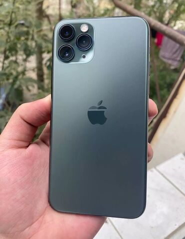 iphone x s max qiymeti: IPhone 11 Pro, 64 ГБ, Зеленый, Отпечаток пальца, Face ID