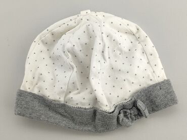 biała czapka ny: Czapeczka, C&A, 9-12 m, stan - Dobry