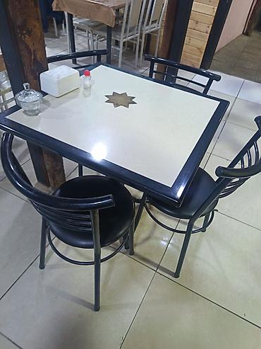 stol stul kafe uchun: Kafe və ya yemək məkanı üçün masa-stul dəstləri təqdim olunur — 3