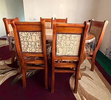 ayaqqabı dolabı ucuz: Qonaq otağı üçün, Yeni, Açılmayan, Oval masa, 6 stul — 2