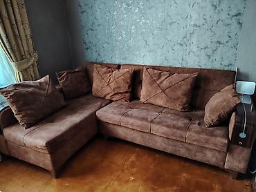 Divan və masa dəstləri: İşlənmiş, Künc divan, Qonaq otağı üçün, Açılan — 4