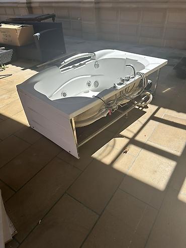 hamam kuncluyu: Hidromassajlı vanna (jacuzzi) – kompakt model - Material: akril vanna — 1