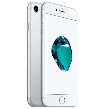 айфон 7 за 5000: IPhone 7, Колдонулган, 32 ГБ, Күмүш, Кабель, 100 %