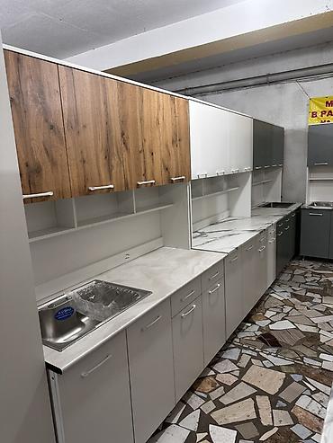 silver kitchen: Кухонные гарнитуры модульные 1,5-2мт - Современный дизайн: гладкие — 7