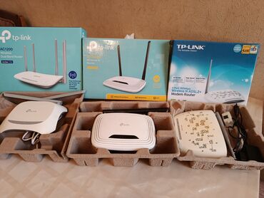 Kompüter ehtiyyat hissələri: Nokia modem və TP-link routerlər(qutuda,təzə kimi,az işlənmiş)