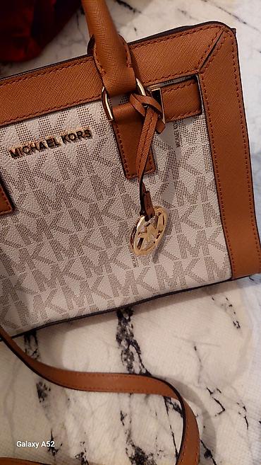 Классические сумки: Классическая сумка, Michael Kors, Материал: Комбинированный материал, Жёсткая конструкция, Женские — 8