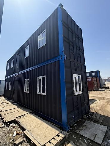 Konteynerlər: İki mərtəbəli modul/konteyner ev - 2 ədəd 40 fut dəniz konteynerindən — 1