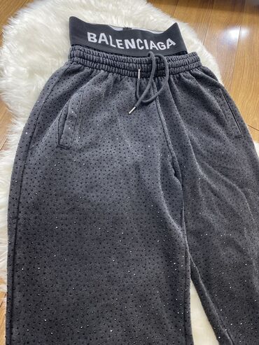 Брюки: Women's Pant Balenciaga, S (EU 36), M (EU 38), цвет - Серый