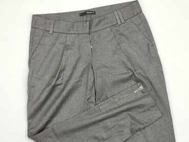 spódniczka w kratkę szara: Material trousers, Reserved, S (EU 36), condition - Perfect
