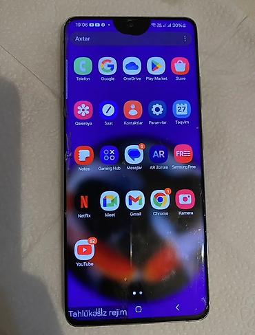 lazer al: Samsung Galaxy S21 Ultra 5G, 256 GB, rəng - Qara, Qırıq, Sensor, Barmaq izi — 1