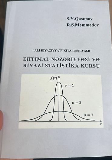 📚 SATILIR – Ali Riyaziyyat Kitabları 🔹 “Ehtimal Nəzəriyyəsi və Riyazi lalafo.az -da 📚 SATILIR – Ali Riyaziyyat Kitabları 🔹 “Ehtimal Nəzəriyyəsi və Riyazi