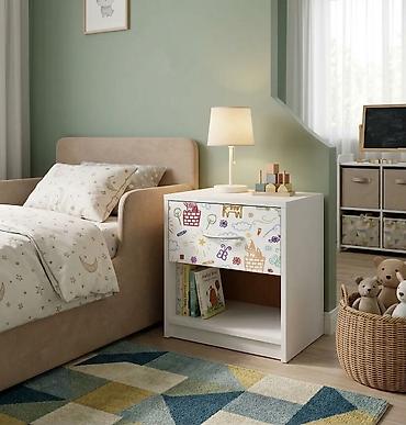 ikea ogradica za bebe: Nocni stocic deciji sa fiokom Skrabalica NOVO Dizajnirana dečija — 9