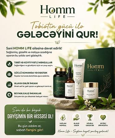 Homm Life – Təbii güclə gələcəyini qur! Məhsul və imkanlar: - Təbii