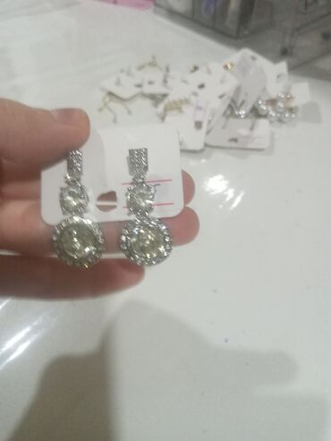 Bijuteriya dəstləri: Zərgərlik dəsti – müxtəlif modellərdə sırğalar - Ay və ulduz motivli — 12