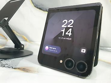 самсунг flip 5: Samsung Galaxy Z Flip6, Б/у, 256 ГБ, цвет - Черный, eSIM — 8