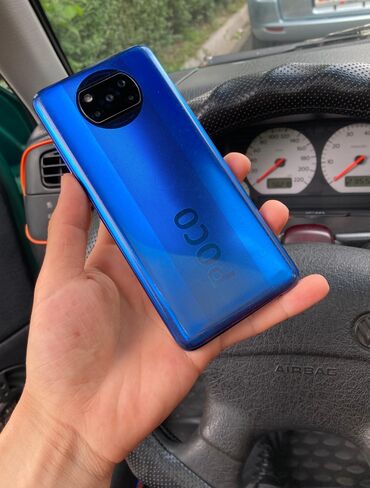 телефон г ош: Poco X3 Pro, Б/у, 256 ГБ, цвет - Синий, 2 SIM
