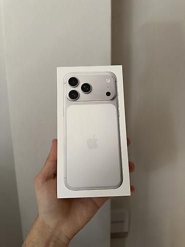 apple studio: IPhone 17 Pro Max, Новый, 256 ГБ, Белый, Защитное стекло, Кабель, Коробка, В рассрочку, 100 % — 1