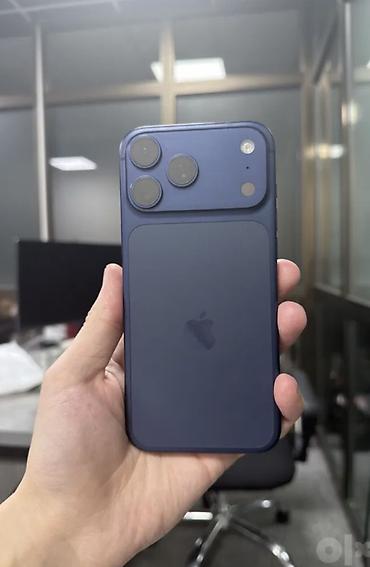 IPhone 17 Pro Max, Б/у, 512 ГБ, Синий, Зарядное устройство, Защитное стекло, Чехол, 97 % at lalafo.kg IPhone 17 Pro Max, Б/у, 512 ГБ, Синий, Зарядное устройство, Защитное стекло, Чехол, 97 %