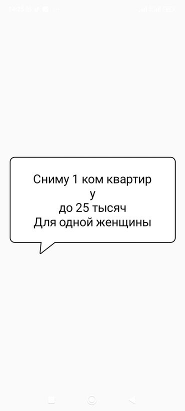 ак орго квартира аренда: 1 бөлмө, Менчик ээси, Чогуу жашоосу жок